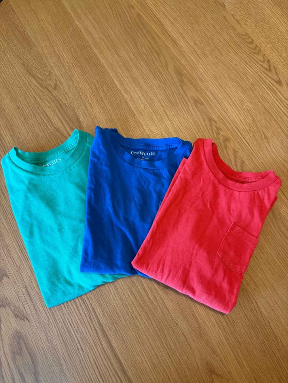 Crewcuts Short-Sleeve Tees in Teal, Blue & Red